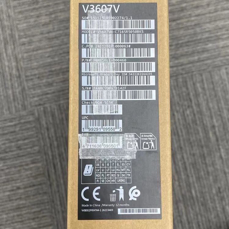ASUS V3607VH 8G/512G �ޥåȥ֥�å� V3607VH-C7165R5050BKS