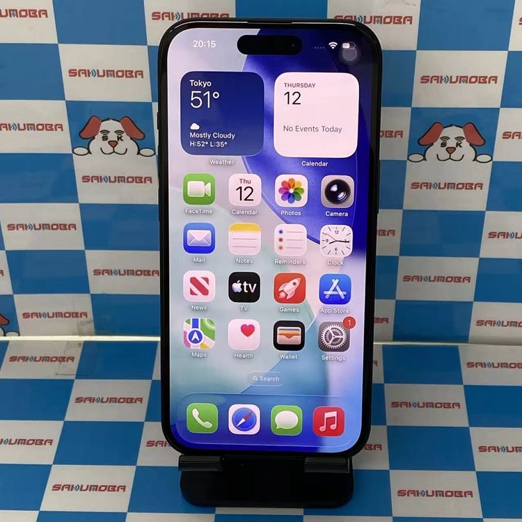 ¨��ȯ����iPhone15 256GB �֥�å� MTMN3J/A SIM�ե꡼����