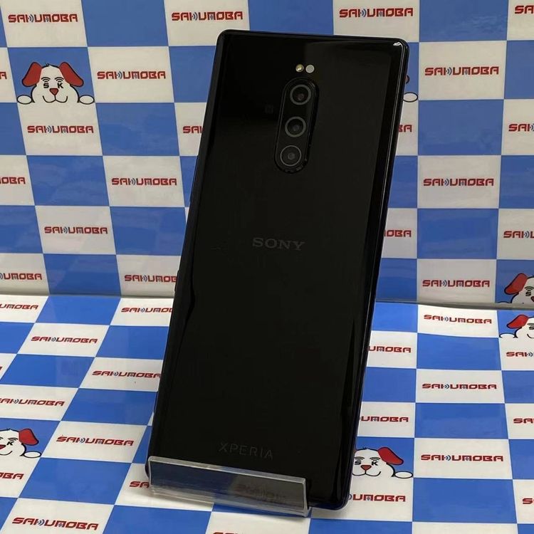 ¨��ȯ����Xperia 1 64GB �֥�å� 802SO SoftBank��SIM�ե꡼ ����