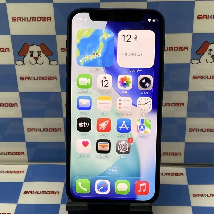 ¨��ȯ����iPhone12 mini 64GB �֥롼 MGAP3J/A SIM�ե꡼