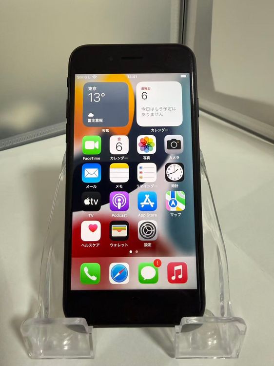 ��SIM�ե꡼��iPhone 7 �֥�å� 32GB �Хåƥ꡼95%