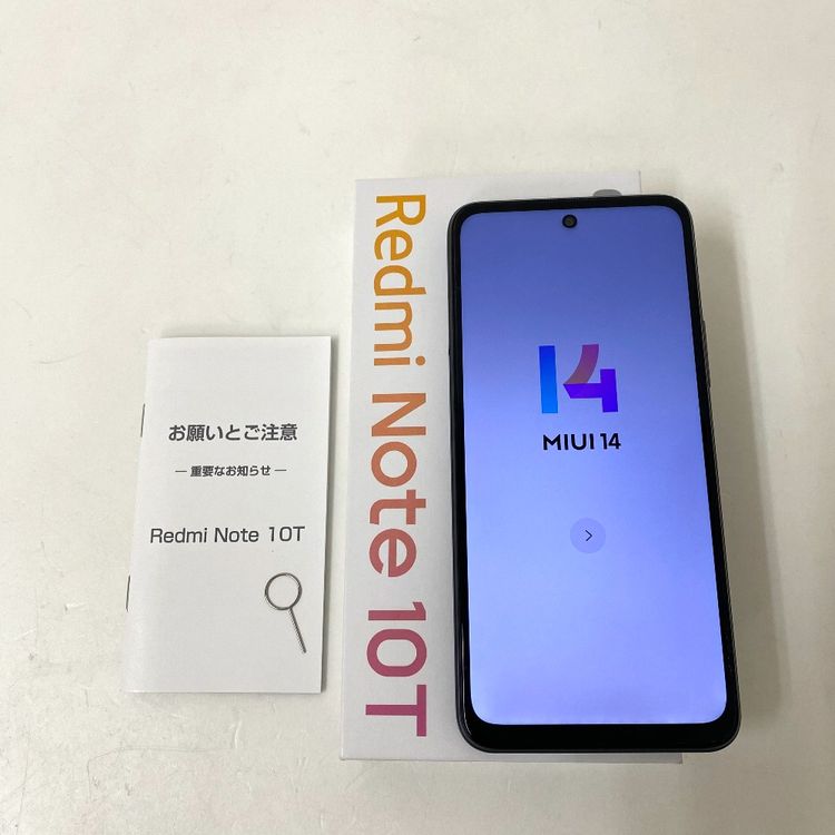 【質みなみ】◆SB◆Xiaomi Redmi Note 10T A101XM アジュールブラック