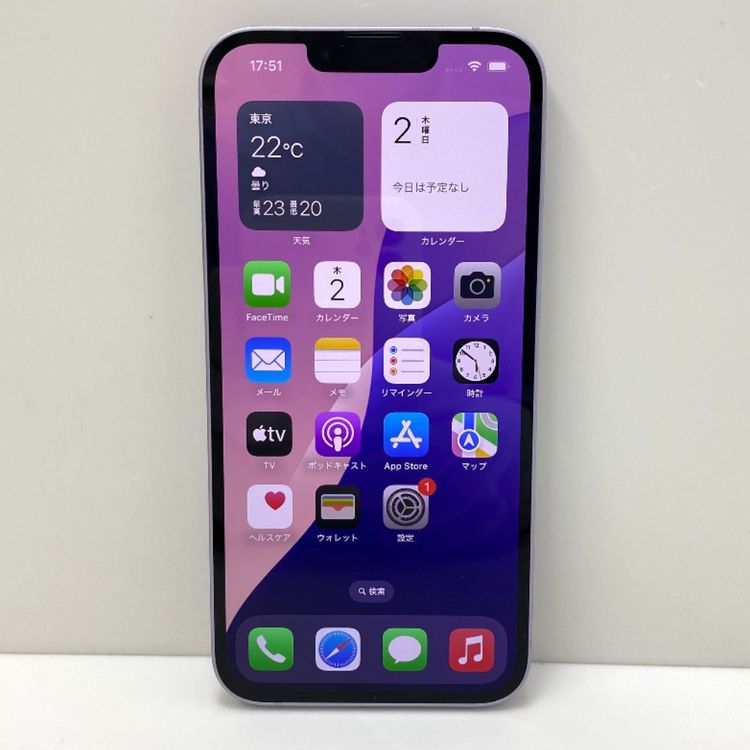 �ڼ��ߤʤߡۢ�au���Хåƥ꡼85% iPhone 14 128GB �ѡ��ץ�