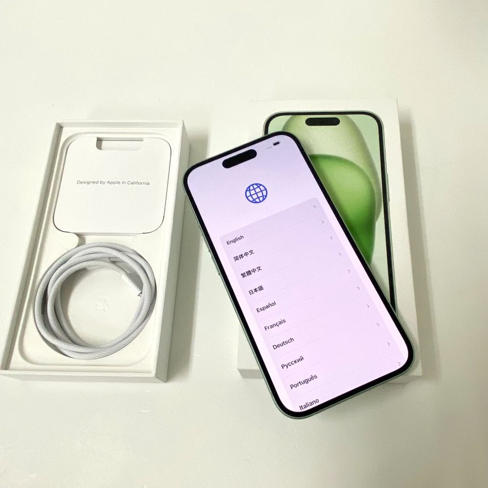 ムスビー｜【質みなみ】◇SB◇iPhone15 128GB グリーン バッテリー100 