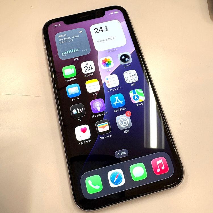 �ڽ���Ź�����ѡ�iPhone11 128GB �ۥ磻�� �Хåƥ꡼��������100%