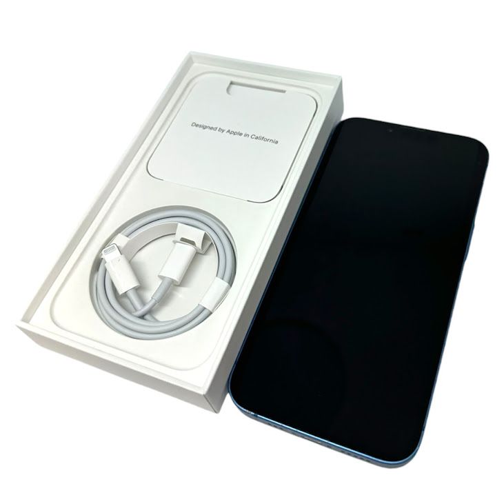 �ڥХåƥ꡼100%��iPhone��13��128GB���֥롼��SIM�ե꡼����ŷ��Х�����