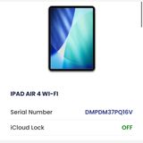 iPad air 4. 64 GB