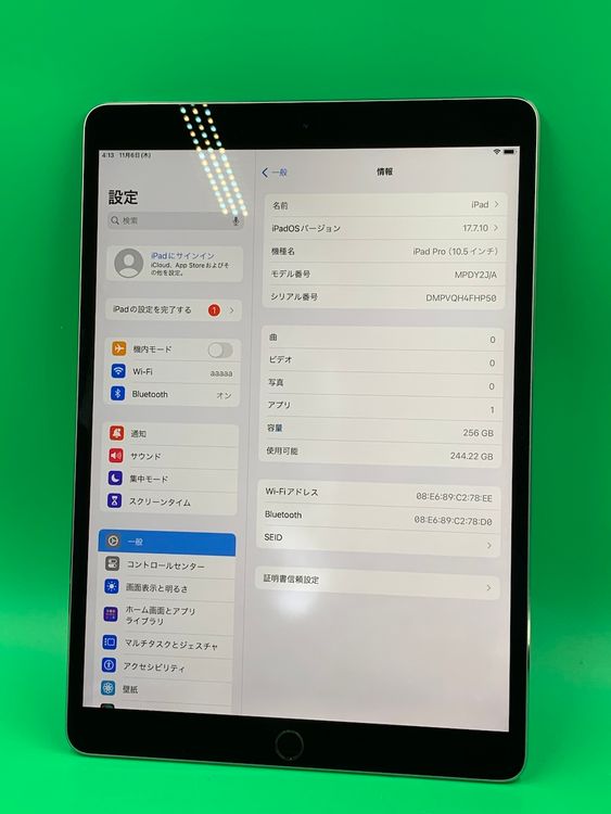  iPad Pro 10.5 Wi-Fi 256GB ڡ쥤 84%