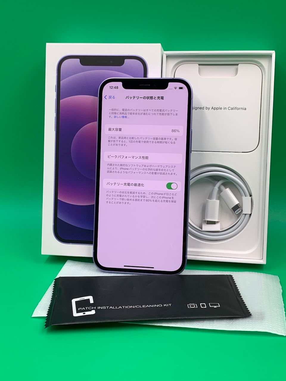 iPhone12 SIMフリー バッテリー容量86%