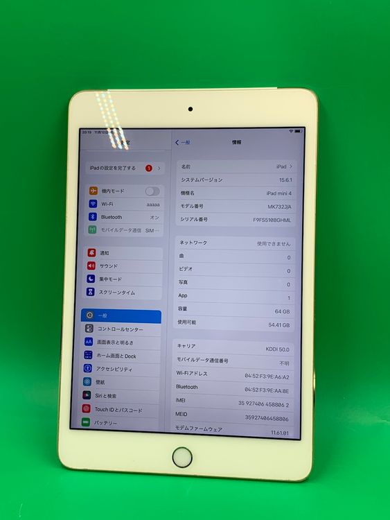  iPad mini 4 Wi-Fi+Cellular 64GB 