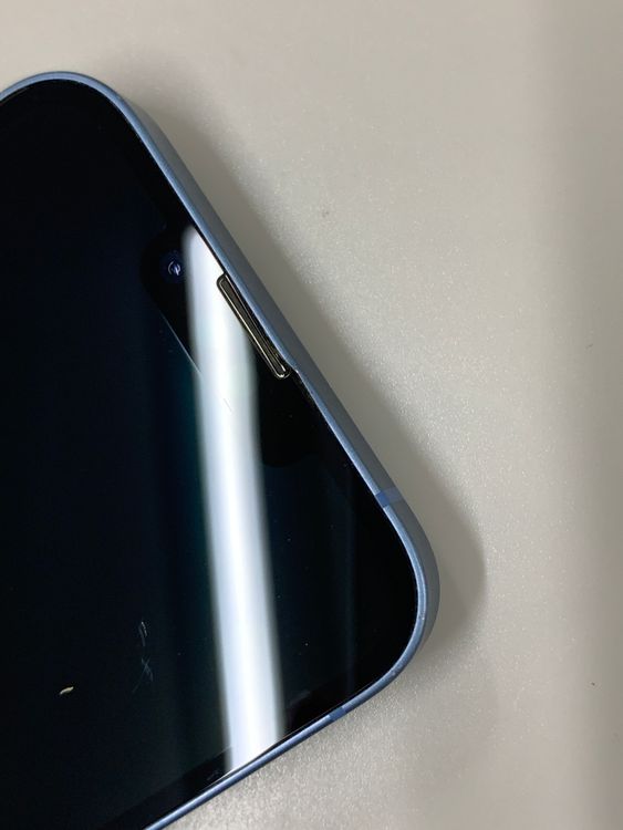 ���Хåƥ꡼���� iPhone 14 256GB �֥롼 SIM�ե꡼ ��������100%
