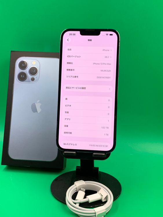 �������� iPhone 13 Pro Max 1TB ������֥롼 SoftBank ��