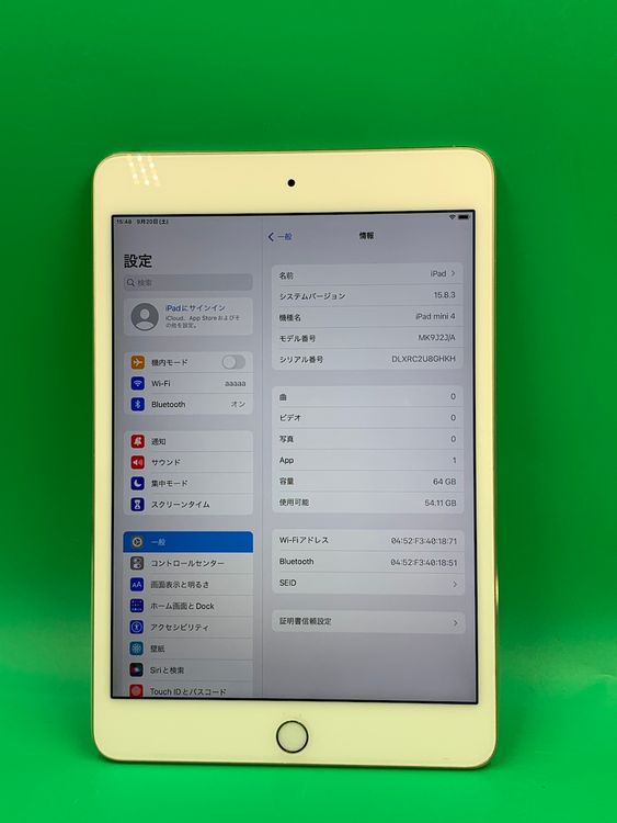  iPad mini 4 Wi-Fi 64GB 