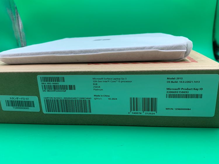 ̤���� Microsoft Surface Laptop Go 3 Core i5 8GB256GB