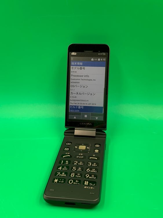 ������ GRATINA KYF39 4GB �֥�å� SIM�ե꡼ KDDI ��