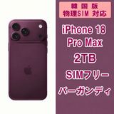 iPhone 18 Pro Max 2TB �С�����ǥ� SIM�ե꡼�ڿ��ʡ�