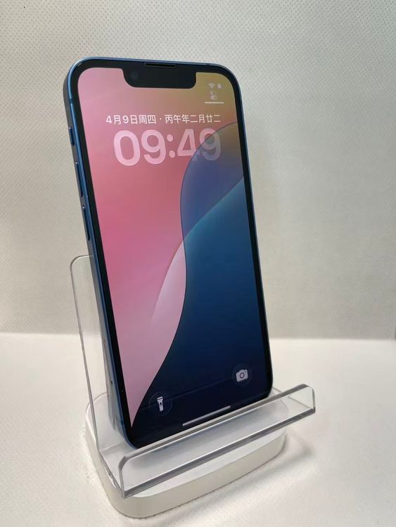 �Хåƥ꡼100��iPhone13 mini 128GB �֥롼�������ξ�1�����ݾ� SIM�ե꡼