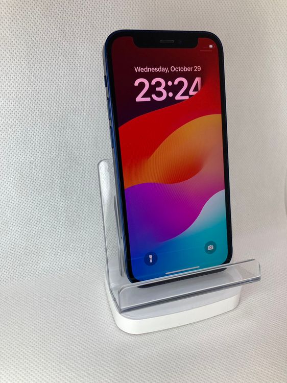 バテッリ100%iPhone 12MINI256GB ブルー SIMフリー当日発送