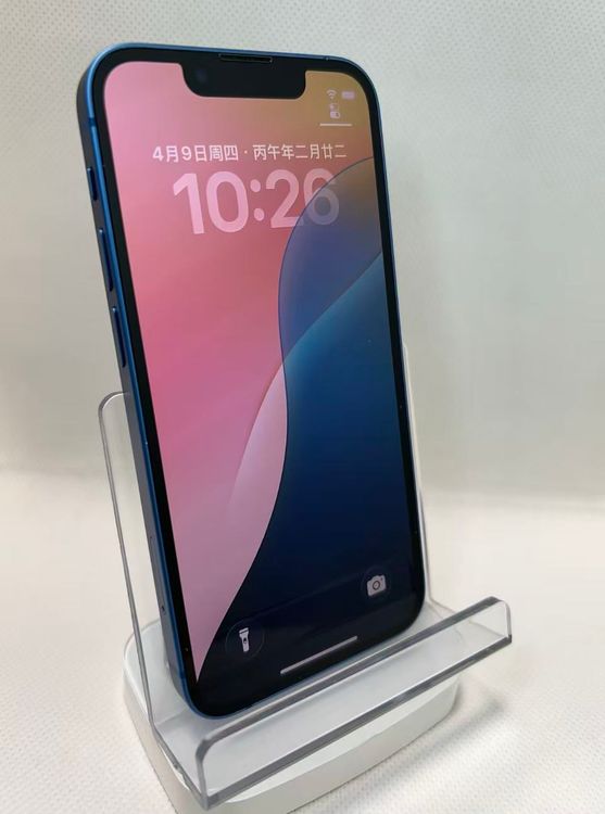 �Хåƥ꡼100��iPhone13 mini 128GB �֥롼�������ξ�1�����ݾ� SIM�ե꡼