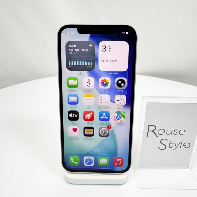 iPhone 12  128GB �ۥ磻��  SIM���å�����Ѥ�