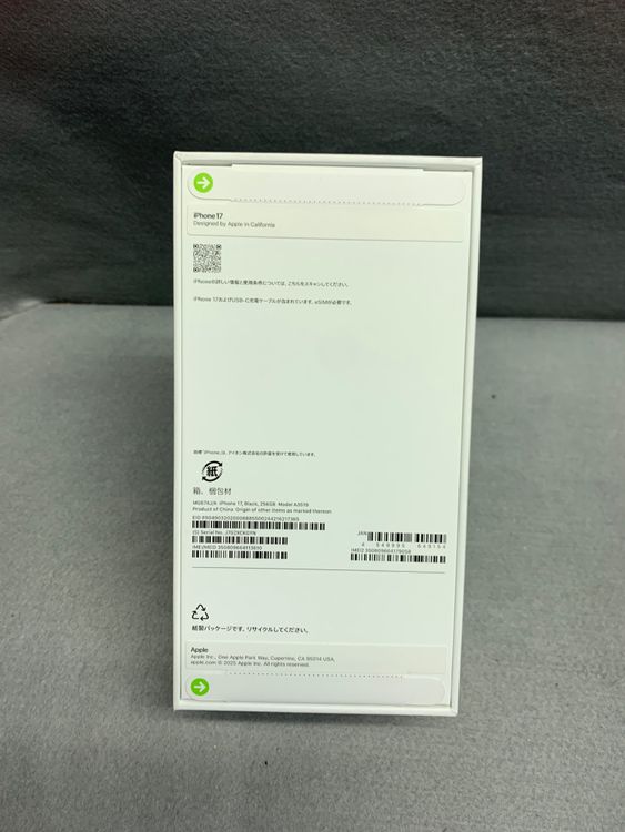 ����̤���� Apple���ȥ��� SIM�ե꡼ iPhone17 256GB �֥�å���