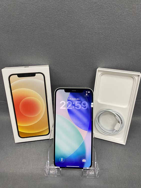 Ķ���� ������ SIM�ե꡼ iPhone12 64GB �ۥ磻�ȿ�