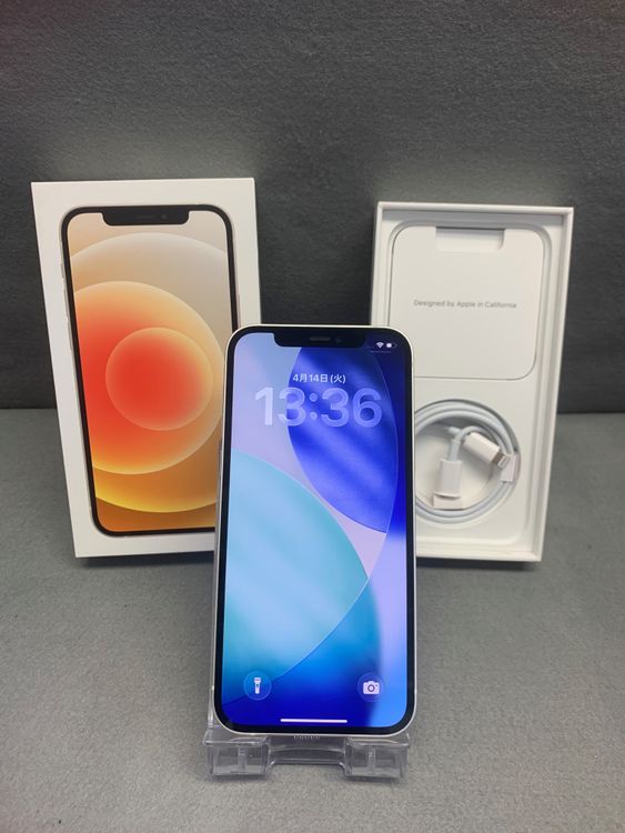 ���� Apple���ȥ��� SIM�ե꡼ iPhone12 128GB �ۥ磻�ȿ�