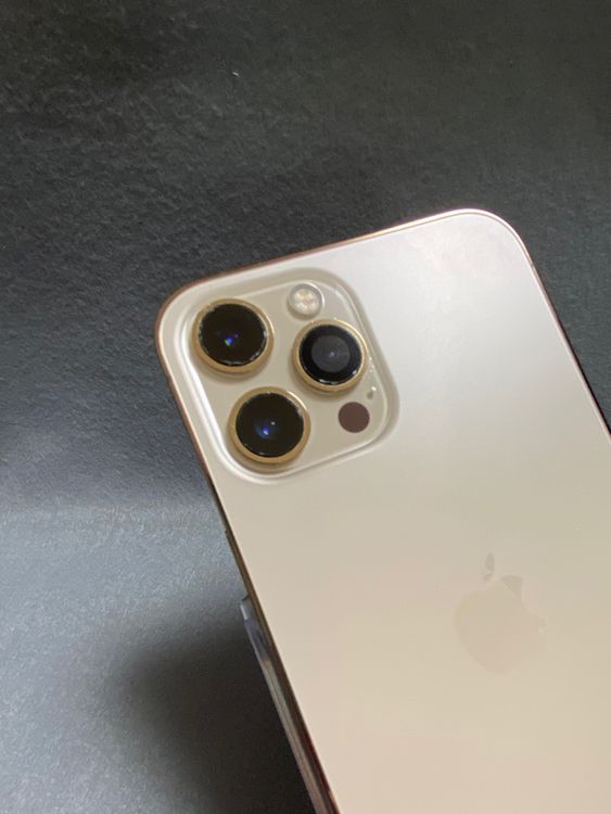 美品中古 Appleストア版 SIMフリー iPhone12 Pro Max 128GB ゴールド色