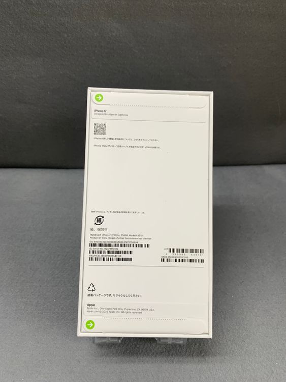 ����̤���� Apple���ȥ��� SIM�ե꡼ iPhone17 256GB �ۥ磻�ȿ�
