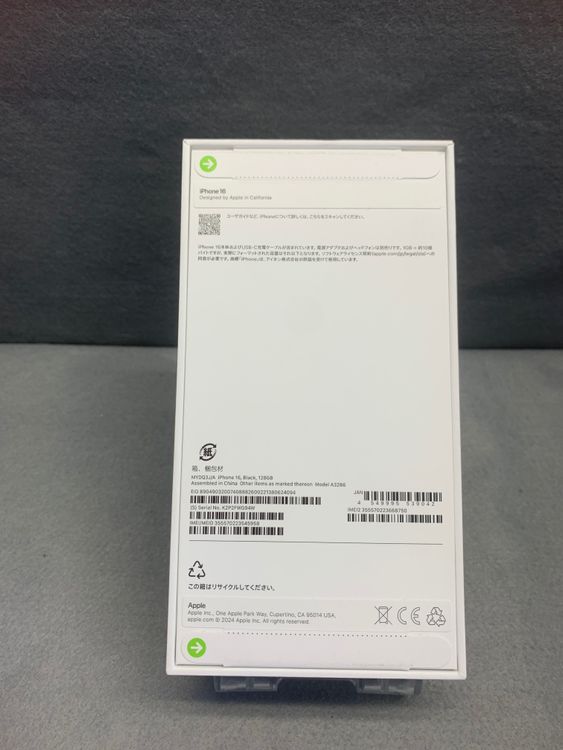 ����̤���� Apple���ȥ��� SIM�ե꡼ iPhone16 128GB �֥�å���