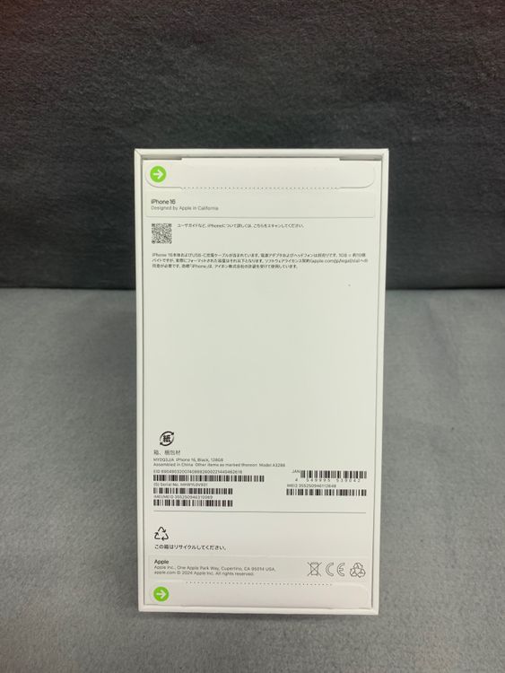 ����̤���� Apple���ȥ��� SIM�ե꡼ iPhone16 128GB �֥�å���