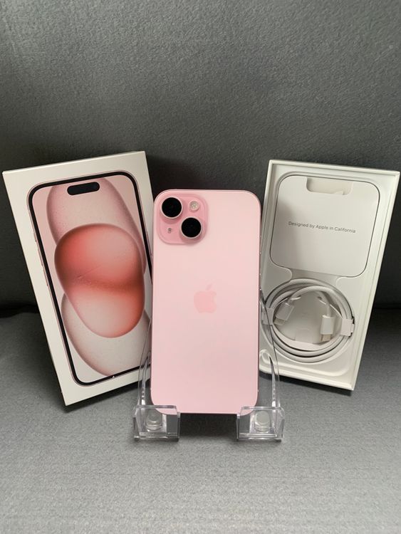 超美品 Appleストア版 SIMフリー iPhone15 128GB ピンク色