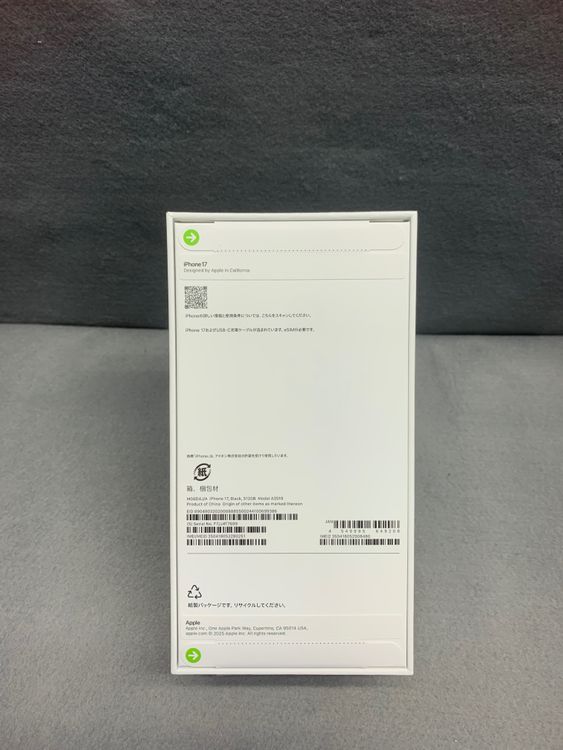 ����̤������Apple���ȥ��ǡ�SIM�ե꡼��iPhone17 512GB �֥�å���