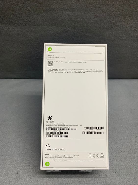 ����̤���� Apple���ȥ��� SIM�ե꡼ iPhone16 128GB �ۥ磻�ȿ�