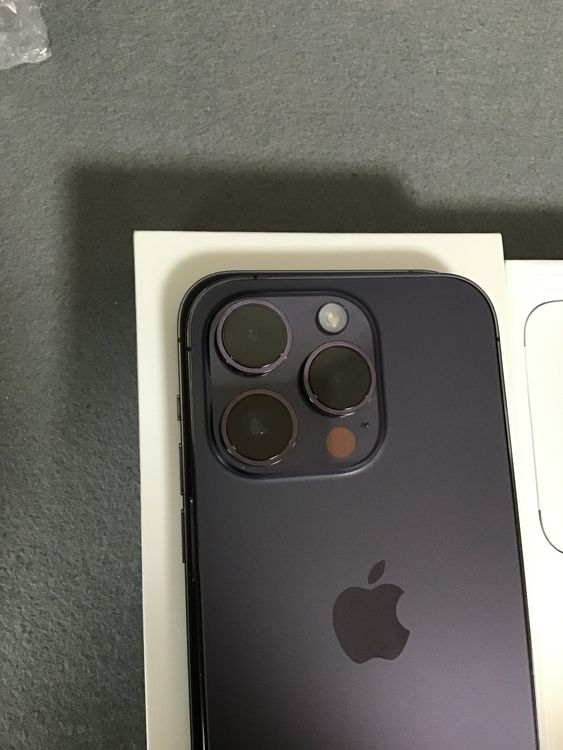 超美品 Appleストア版 SIMフリー iPhone14  Pro  256GB ディープパープル