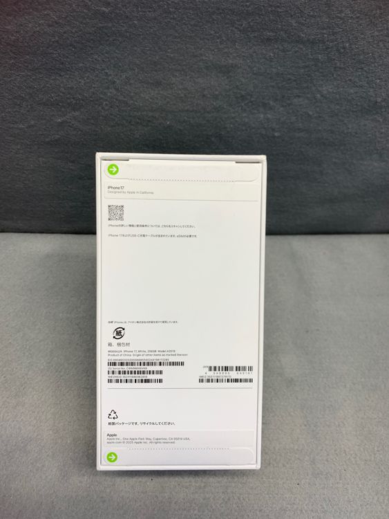 ����̤������Apple���ȥ��ǡ�SIM�ե꡼��iPhone17 256GB �ۥ磻�ȿ�