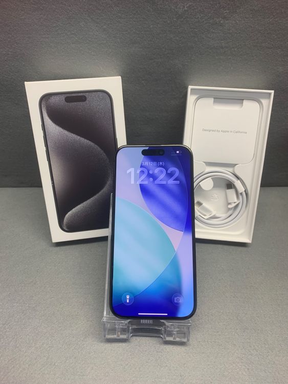 ���ʡ�Apple���ȥ��� SIM�ե꡼��iPhone15 Pro 128GB �֥�å������˥��࿧
