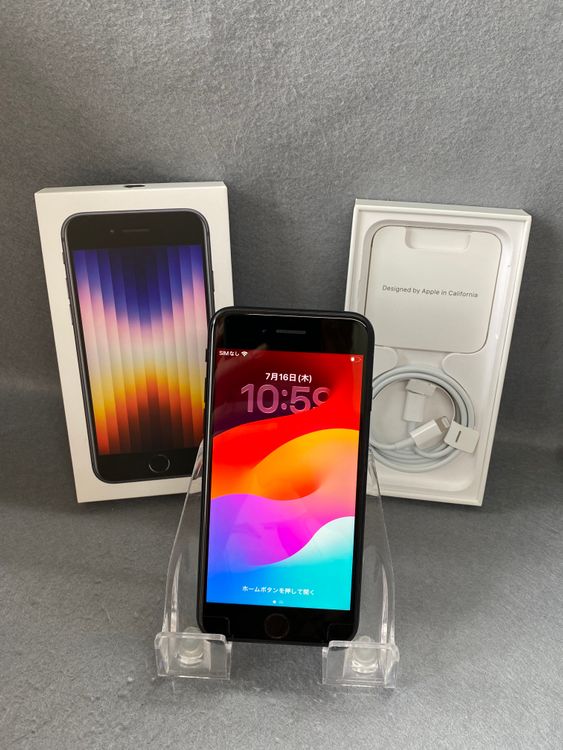 Ķ���� ������ SIM�ե꡼ iPhoneSE ��3���� 128GB �ߥåɥʥ��ȿ�