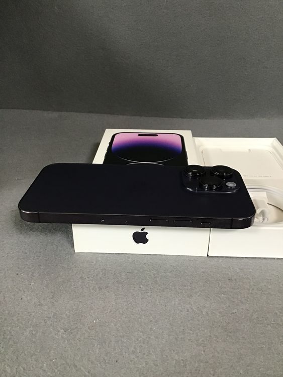 超美品 Appleストア版 SIMフリー iPhone14  Pro  256GB ディープパープル