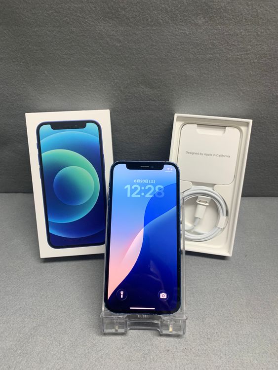������� Apple���ȥ��� SIM�ե꡼ iPhone12 mni 64GB �֥롼��