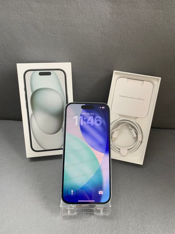 ����Ʊ�͡ڥ����ݾڤ���۹����� SIM�ե꡼ iPhone15 128GB �֥롼��