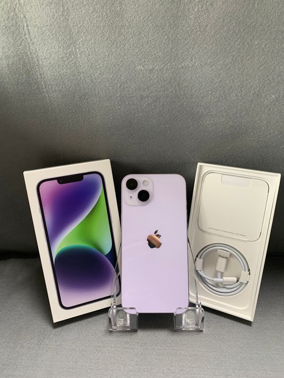 超美品 国内版 SIMフリー iPhone14 128GB パープル色