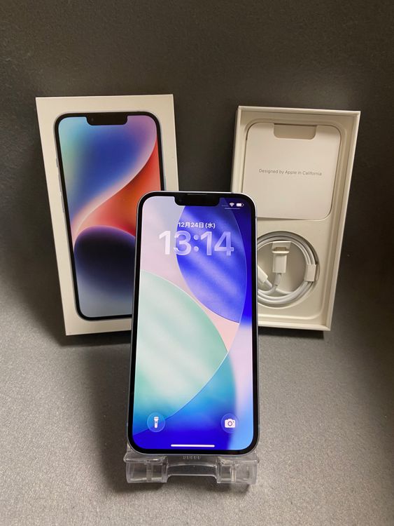 ���ʡ�Apple���ȥ��ǡ�SIM�ե꡼��iPhone14 256GB �֥롼��