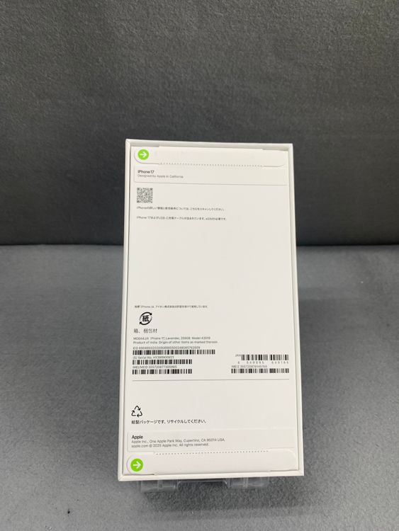 ����̤���� Apple���ȥ��� SIM�ե꡼ iPhone17 256GB ��٥������