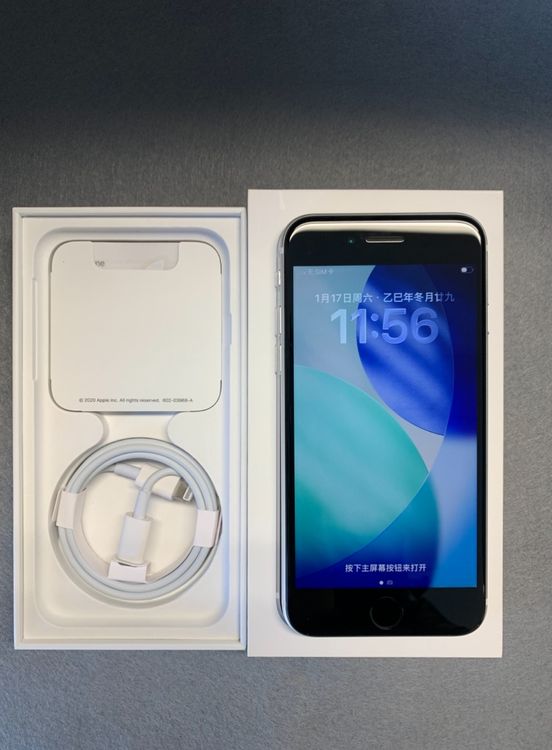 Ķ���� Apple���ȥ��� SIM�ե꡼ iPhone SE2  128GB �ۥ磻�ȿ�