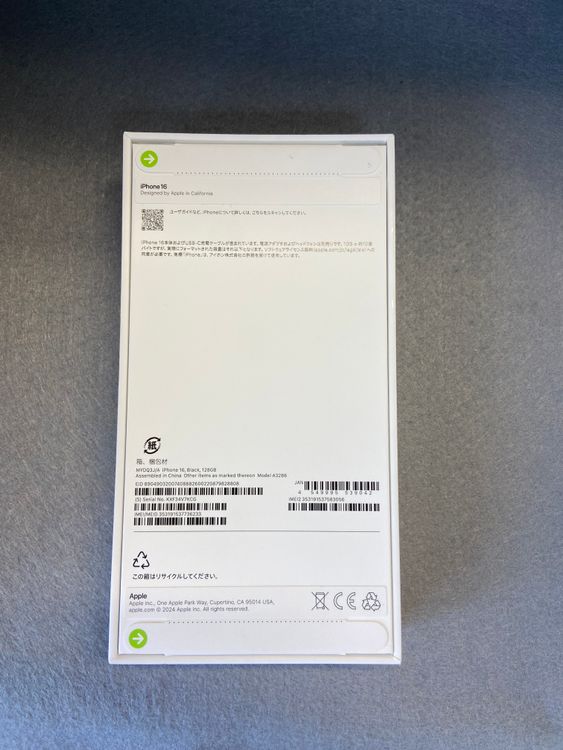 ����̤���� Apple���ȥ��� SIM�ե꡼ iPhone16 128GB �֥�å���