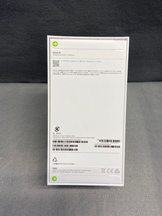 ����̤���� Apple���ȥ��� SIM�ե꡼ iPhone16 128GB �֥�å���