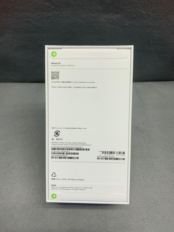 ����̤���� Apple���ȥ��� SIM�ե꡼ iPhone17e 256GB �֥�å���