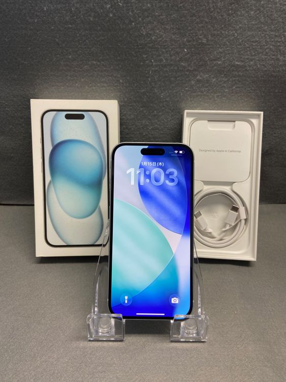 Ķ���� ������ SIM�ե꡼ iPhone15 256GB �֥롼��