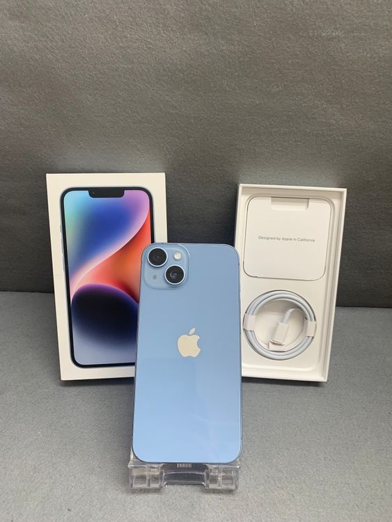 ���� Apple���ȥ��� SIM�ե꡼ iPhone14 128GB �֥롼��